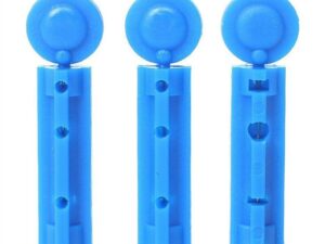 Disposable Plastic Safety Twist Flat Blood Lancet with Stainless Steel Needle